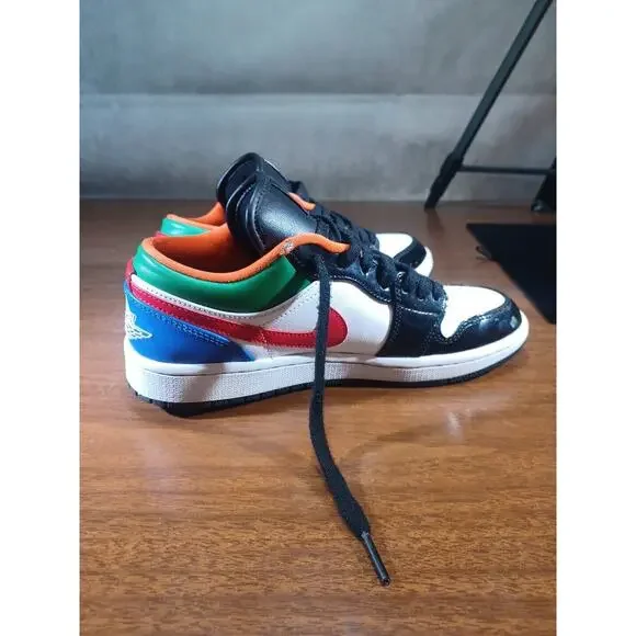 Jordan 1 Low Multi colour (Blue, Green, Red, Black) SE size 8 US 23 JORDAN - Picture 9 of 13